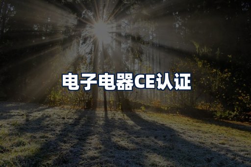 电子电器CE认证